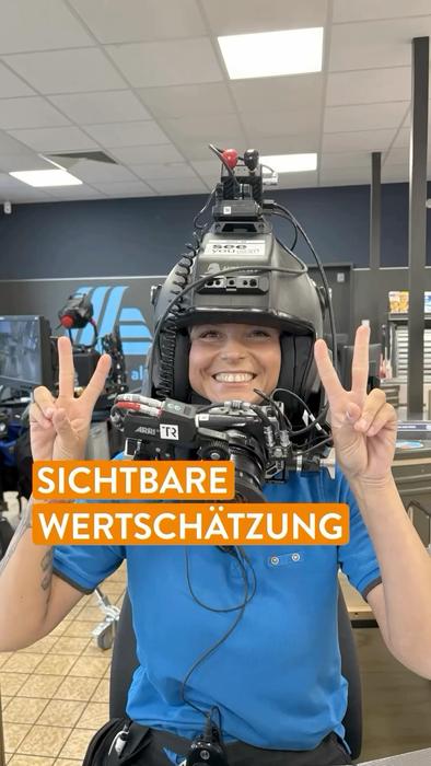 Smartphone-Mockup mit einem Social Recruiting Video